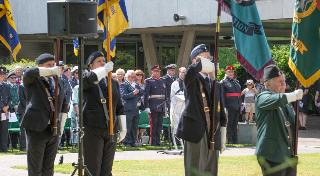 Armed Forces Day flag raising